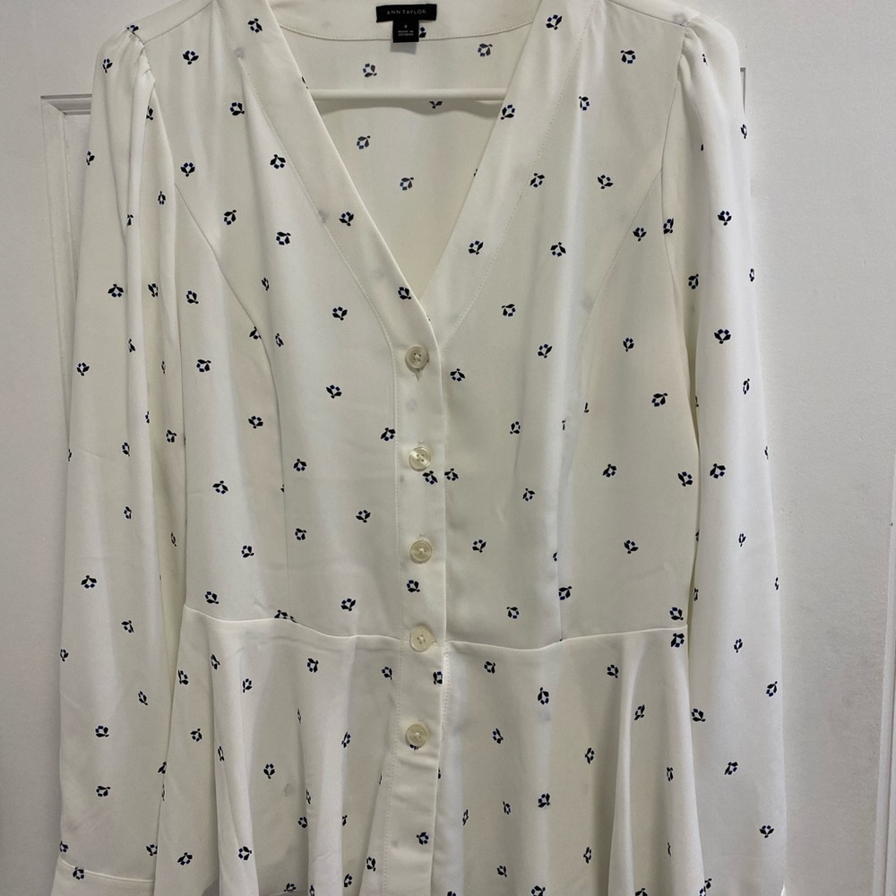 Ann Taylor Peplum Blouse